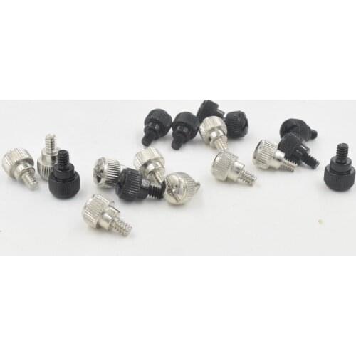 10Pcs 6/32 Thread Teeth Length 5mm Computer PC Case Cooling Fan Toolless Adjustment Screw Thumbscrews Thumb Screw