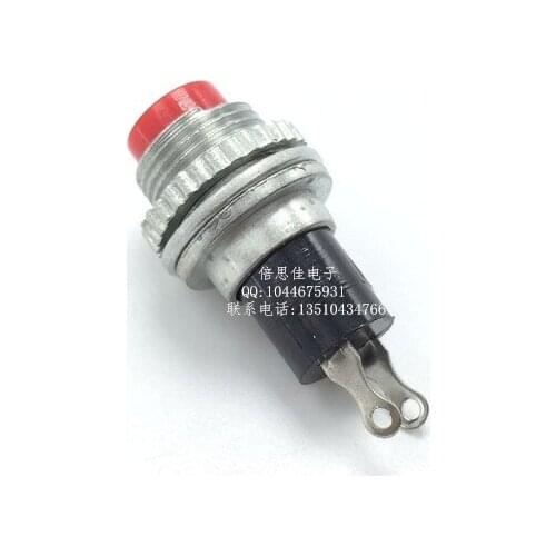 10pcs/DS314 Key switch Button switch Self reset Open hole:10MM Red