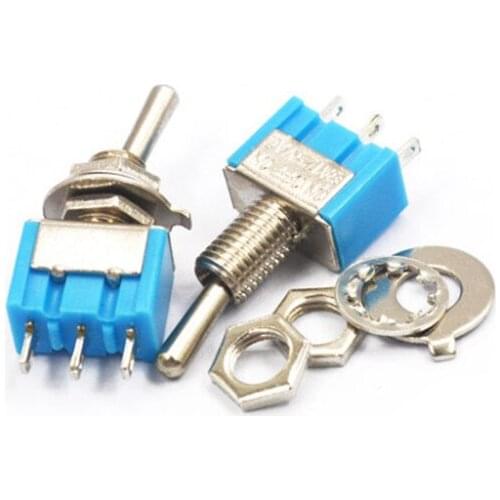 1000pcs/Lot SPST ON-OFF-ON Miniature Rocker Toggle Switch,3A/250VAC,6A/125VAC