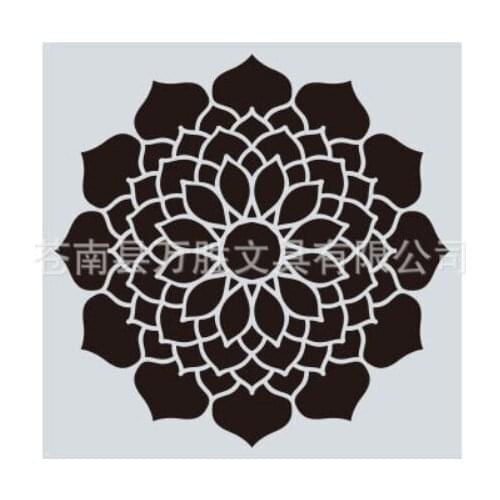 15*15 Mandala Layering Stencils for Diy scrapbook/photo album Decorative Embossing spray painting tool graffiti hand home decor