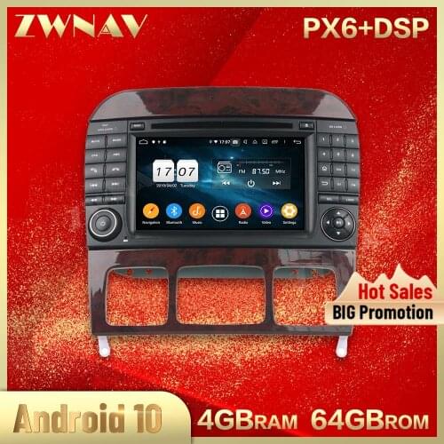 2 din Android 10.0 screen Car Multimedia player For Benz S-Class W220/S280/S320/S350 radio stereo GPS navi head unit auto stereo