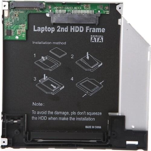 2021 New HOT Universal 9.5mm PATA IDE to 2nd SATA HDD Hard Drive Disk Caddy Module