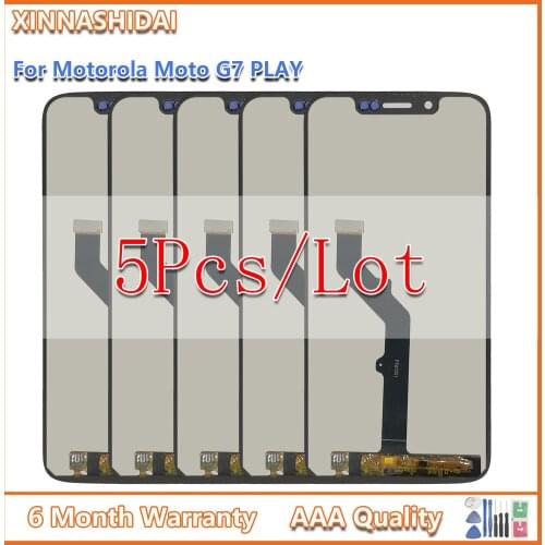 5Pcs/Lot LCD Original Display For Motorola Moto G7 Play XT1952 Touch Screen Sensor Panel Digitizer Assembly Replacement Parts