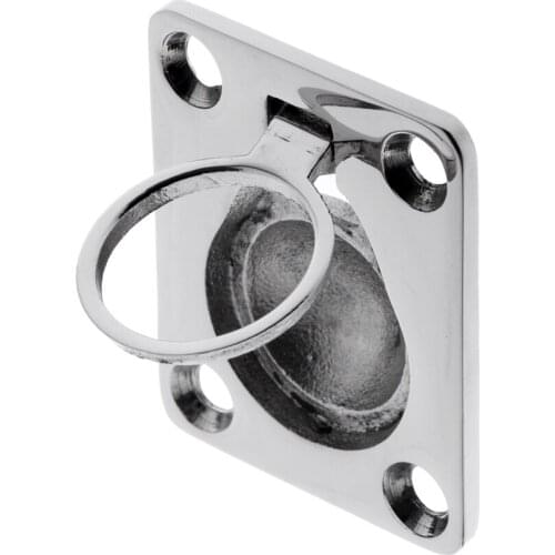 8 Pieces/Pack 316 Stainless Steel Pull Tab Ring Square Handle for Boat Cabin Door Hatch Locker Flush Pull
