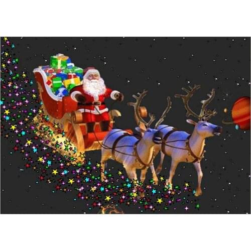 Christmas Sleigh Elk Diamond painting Special-Shaped Drills Diamond Embroidery Mosaic 5D Crafts Xmas DIY Gift Home Decor Art