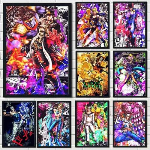 Diamond Painting Vintage Anime JoJos Bizarre Adventure JOJO Poster Firends TV Show Poster Cross Stitch Kit Mosaic Handmade Art
