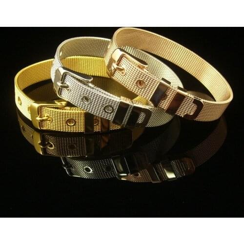 Free Shipping Fashion Watchband Rose Gold Color / Silver Colour / Gold Color Stainless Steel Bangle