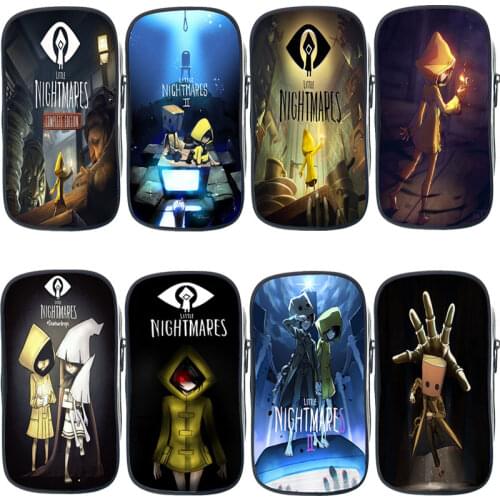 New Game Little Nightmares 2 Pencil Case Students Pen Bag Children Stationery Storage Bag Boys Girls Pencil Holder Makeup Box