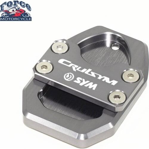 For SYM CRUISYM300 CRUISYM 300 GTS300 300i GTS300 Motorcycle CNC Aluminum Kickstand Sidestand Stand Extension Enlarger Pad
