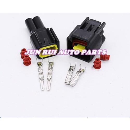 Furukawa FW-C-2F-B FW-C-2M-B 2 Pin Ignition Coil Wire Harness Female And Male Waterproof Auto Connector Ford Focus