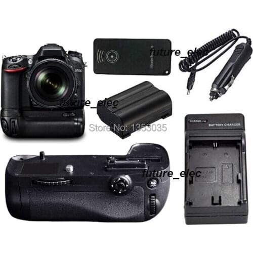 Hot Sale Battery Hand Grip Holder Vertical Shutter For Nikon D7100 D7200 Digital SLR as MB-D15+IR Remote+1x EN-EL15+ Car Charger