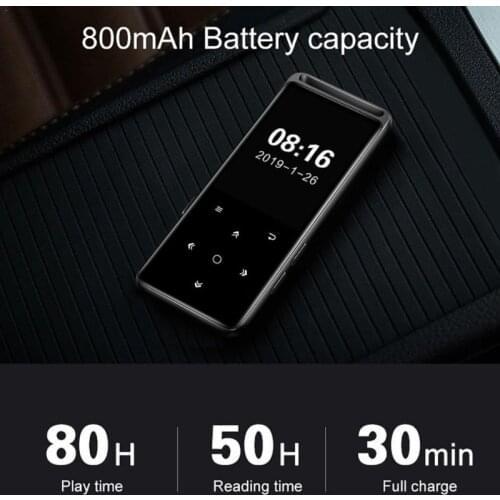 BENJIE M6 Bluetooth MP3 Player 16GB HiFi Portable MP3 Music Player Audio Walkman With FM Radio Ebook Voice Recorder TF card