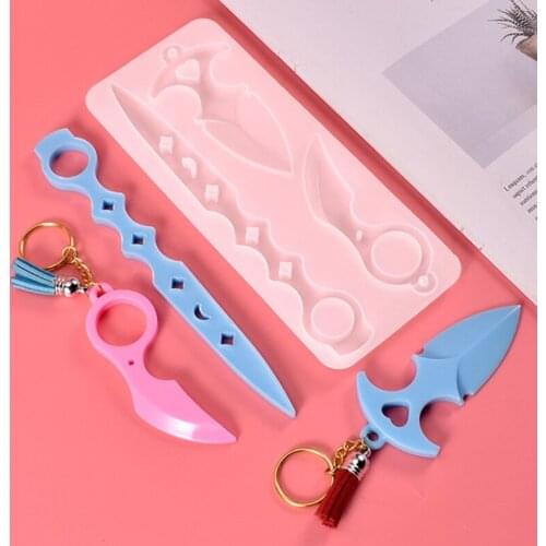 Crystal Epoxy Resin Mold DIY Crafts Decorations Pendant Keychain Silicone Mould N0HE