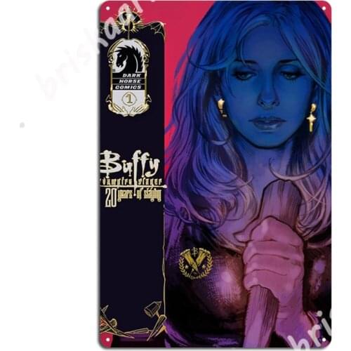 Buffy Btvs 20th Anniversary (Mock Up Cover) Metal Signs Wall pub Club Bar Customize Mural Painting Tin sign Posters