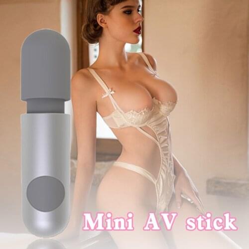 Hot Mini Vibrator Whisper Massager 10 Frequency AV Stick Masturbation Device Adult Sex Toy Body Relieves for Women Men