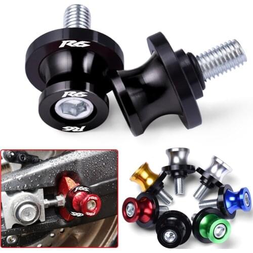 M6 Motorcycle Accessories Swingarm Spools slider stand screws For Yamaha YZF R6 R 6 1999 2000 2001 2002 2003 2004 2005 2007-2021