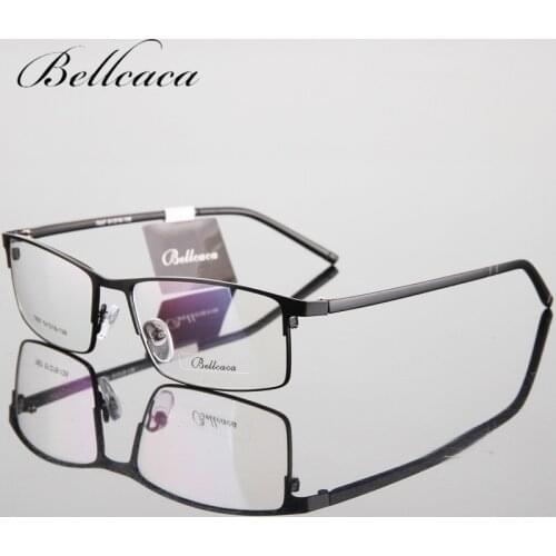 Bellcaca Eyeglasses Spectacle Frame Men Computer Optical Eye Prescription Myopia Glasses Frame For Male Clear Lens Eyewear BC101