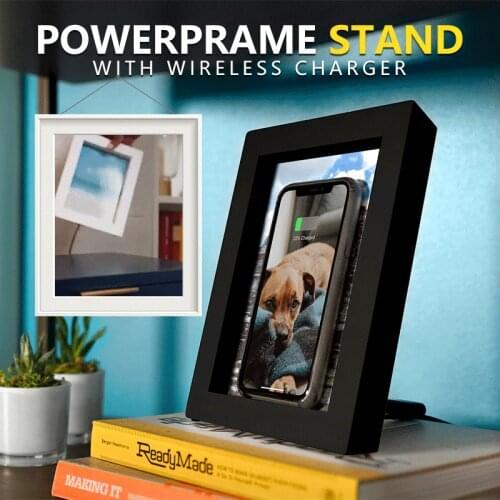 New Creative Photo Prame With Wireless Charger Mobile Phone Wirelss Charging Frame For IPhone XiaoMi HuaWei