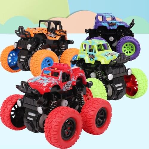 New Educational Inertia Four-Wheel Drive Children and Boys Drop-Resistant Model off-Road Vehicle Toy Car Baby Gift