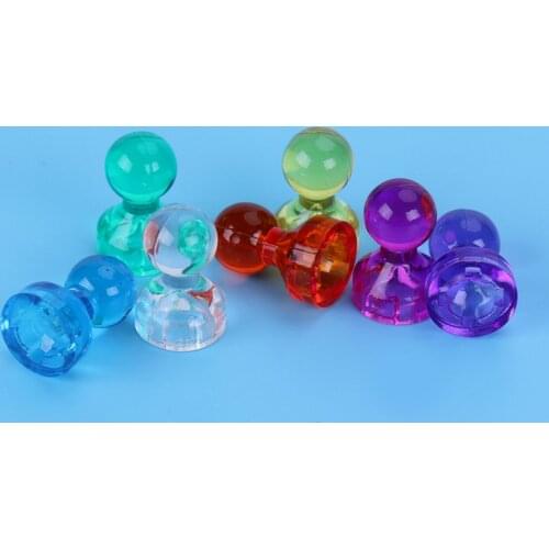 50pcs Strong Magnetic Push Pins Magnets Home Office School Supplies for Refrigerator Whiteboard Map Calendar Random Colors