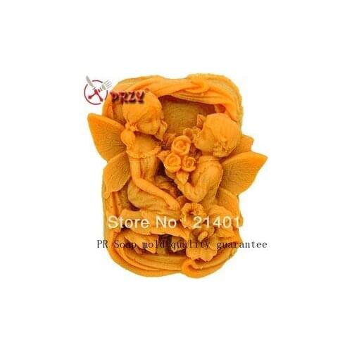 PRZY Whosale Angel Baby Silicon Soap Mold Cake Decoration Cake Mold Manual Soap Fondant Tools Aroma Stone Moulds Silicone Rubber