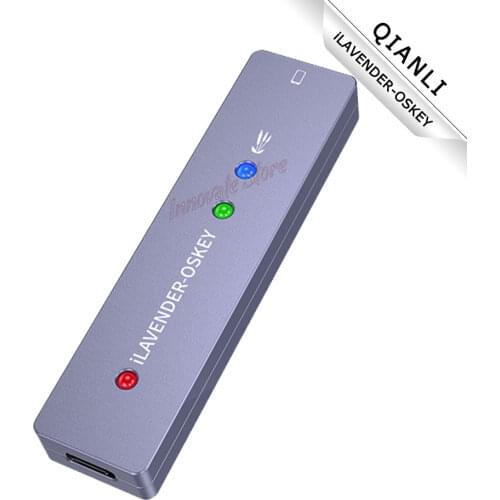 QIANLI iLAVENDER-OSKEY One-click into DFU Mode One Button Purple Screen Read Write Serial hard disk for iPhone SE 6 to X & iPad