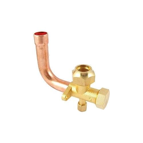 19mm Dia Flare Tube 6mm Hex Inlet Air Conditioner Valve