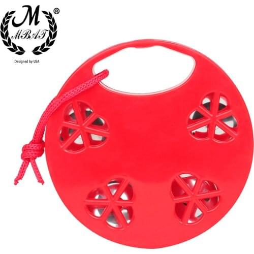 M MBAT Handheld Tambourine Freestyle Hand Drum Bell Percussion Instrument Portable Kids Musical Gift Child Educational Toy