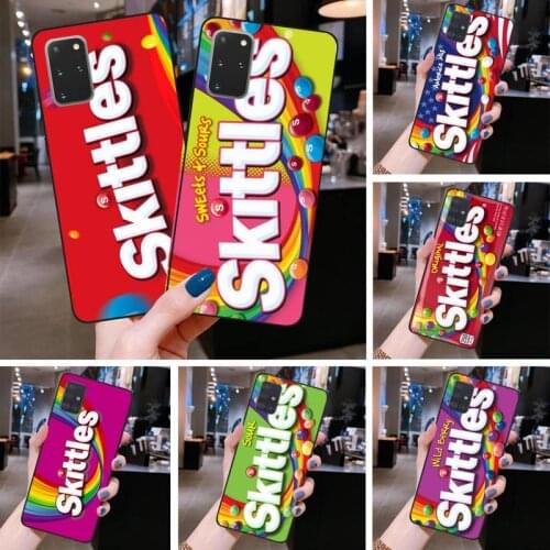 S-Skittles Sweet Sour Fruit Candies Box Phone Case For Samsung Galaxy S21 Plus Ultra S20 FE M11 S8 S9 plus S10 5G lite 2020