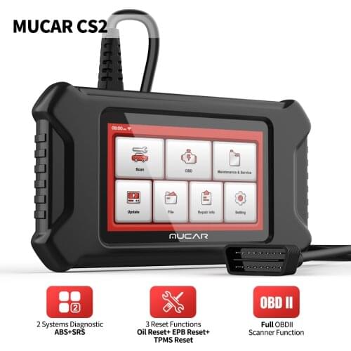 MUCAR CS2 OBD2 Scanner Oil/EPB RESET Code Reader ABS/SRS System Professional Car Diagnostic Tool Lifetime Free Update free ship