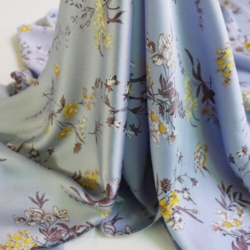 100cm*150cm Soft Crepe Charmeuse Material Fabric Dress Scarf Tecido Tilda