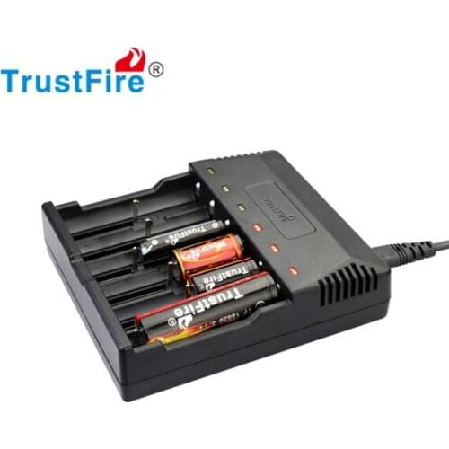TrustFire TR-012 Intelligent Lithium Battery Charger Rapid 6 Slots LCD For 18650 18350 16340 14500 AA AAA Li-ion Batteries