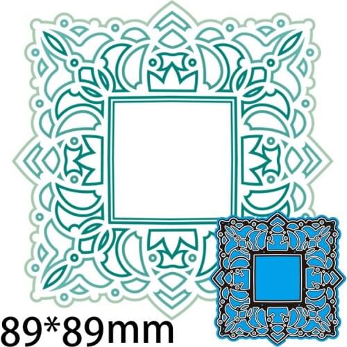 Cutting Dies Lace Stencil Craft for Scrapbook Stamps Dies Embossing Paper Gift Card 89*89mm