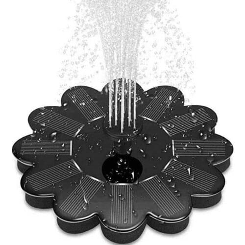 WOKEZ New Flower Shape Solar Fountain Bird Fountain Water Floating Fountain Pond Garden Patio Decor Lawn Decoration