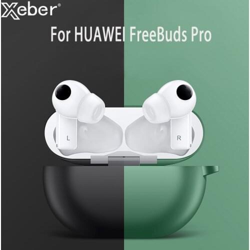 Solid Candy Color Soft Silicone Protective Case For Huawei Freebuds Pro Cases Bluetooth Earphone Charging Box Cover Accessories