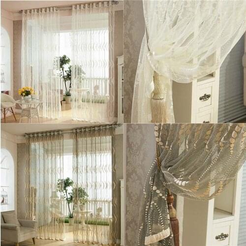 GYV1011 Modern Wave 1PC Sheer Voile Tulle Curtains "Customise" Living Room Kitchen Bedroom Home Decorative Window