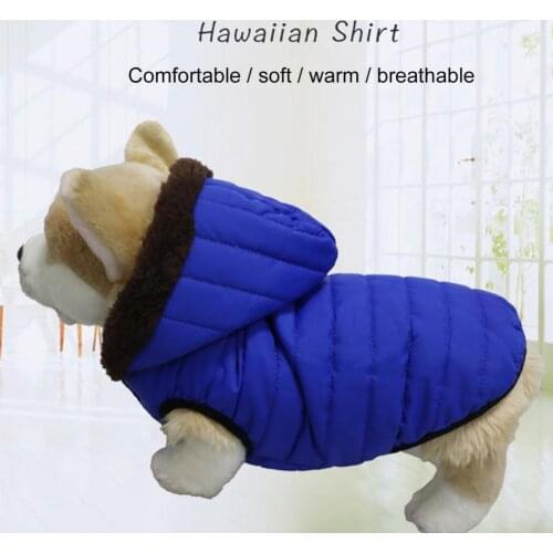 Dog Hoodie Sloid Color Warm Puppy Coat Fashion Thick Pet Clothes for Autumn