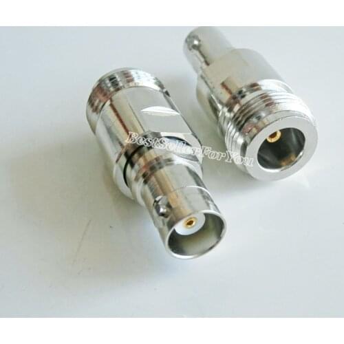 1Pcs NEW adapter BNC female to N type female jack RF coax connector straight