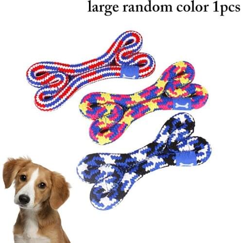 1pcs Squeak Chew Dog Toys Sound Dog Cat Toys Pet Funny Bite Resistant Plush Toys Bone Shaped Fit For All Pets Durability
