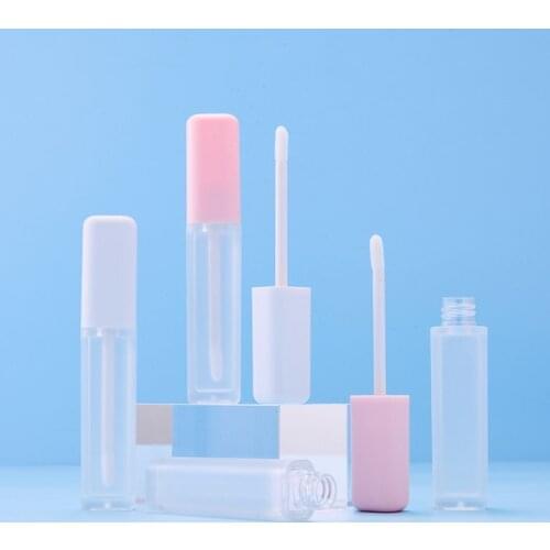 100pcs 6ml Empty Lip Gloss Tubes Mini Refillable Cosmetic Container Plastic Sample Vials DIY Tool Lip Balm Bottle
