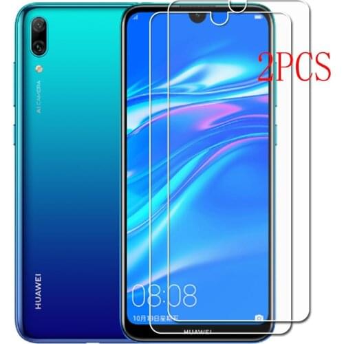 2PCS FOR Huawei Y7 2019 High HD Tempered Glass Protective On Y7Pro Y7 Prime DUB-LX1 Screen Protector Film