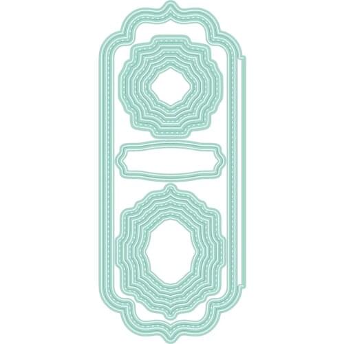 2021 AliliArts Metal Cutting Dies Elegant Stitched Frames diy Scrapbooking Photo Album Decorative Embossing PaperCard Crafts Die