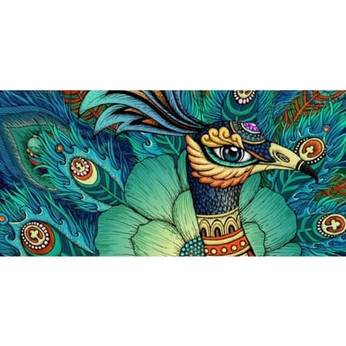 5D Diy Diamond Painting Toolkit Cross Stitch Peacock Square Diamond Embroidery Diamond Mosaic Home Wall