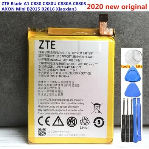 2800mAh Li3928T44P8h475371 Battery For ZTE Blade A1 C880 C880U C880A C880S AXON Mini B2015 B2016 Xiaoxian3 V8 Mini Batteries