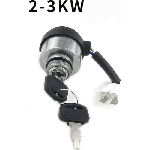 For Small Household Gasoline Generator Accessories 2-3KW/ 5-8KW Electric Door Lock Start The Key Switch