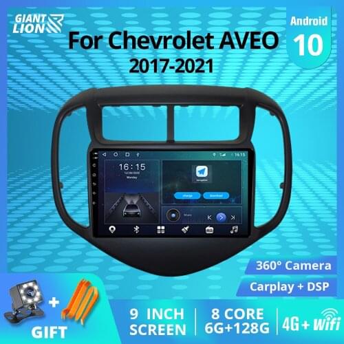 2DIN Android10.0 Car Radio For Chevy Chevrolet AVEO Sonic 2017-2021 GPS Navigation Auto Radio Car Receiver Bluetooth Player IGO