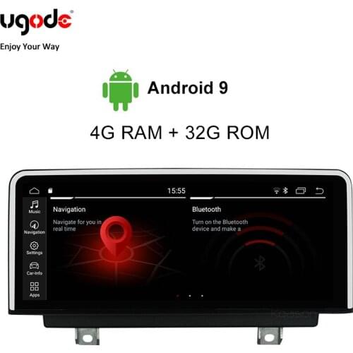 Ugode For BMW 3 Series Car Multimedia Player Android 9.0 Plastic Metal 10.25 Inches Screen Monitor 2018 Car Multimedia Player