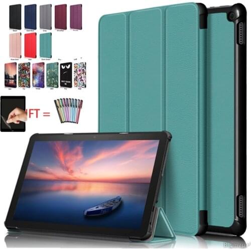 Case For Huawei MediaPad M3 8.4 BTV-W09 DL09 Ultra Slim 3d printer tablet protective shell PU leather smart cover+film+stylus