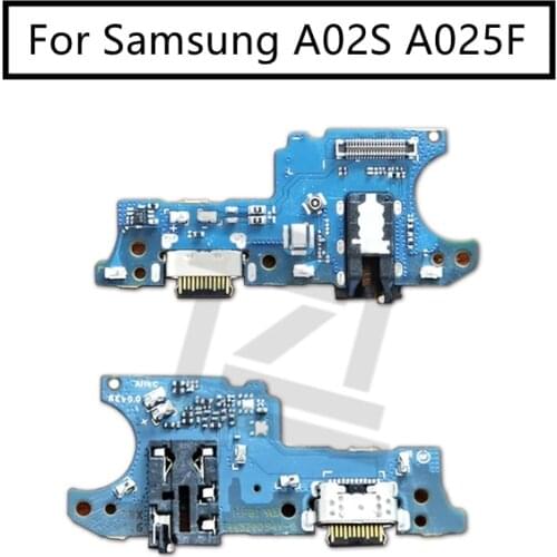 For Samsung A02S A025F USB Charger Port Dock Connector PCB Board Ribbon Flex Cable + Headphone Jack Audio Earphone repair Parts