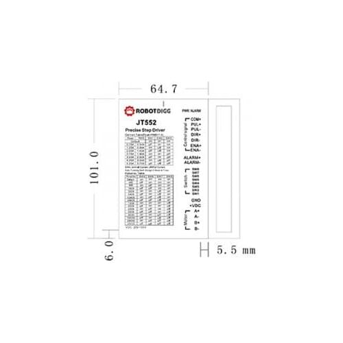 50VDC 5.2A two phase microstepping driver